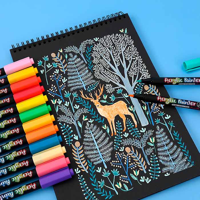 AcrylicMarkers, pennarelli acrilici (24 pz) - Image 3