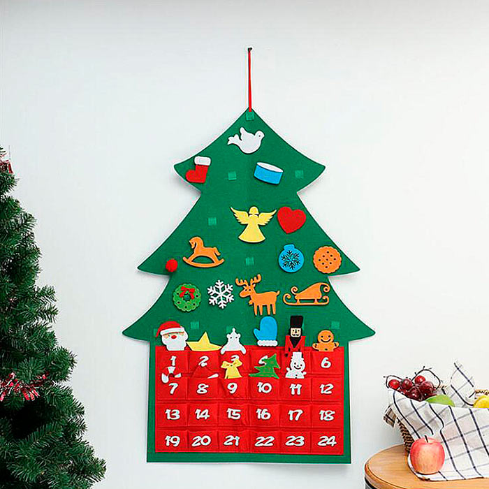 AdventTree, albero di Natale in feltro con calendario - Image 4
