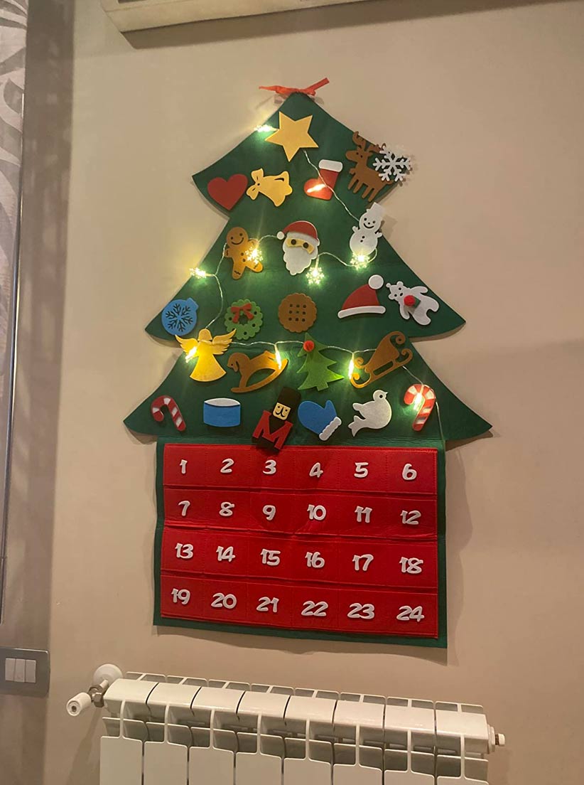 AdventTree, albero di Natale in feltro con calendario - Image 9