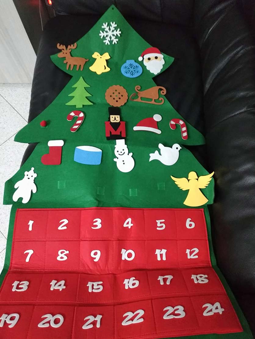 AdventTree, albero di Natale in feltro con calendario - Image 10