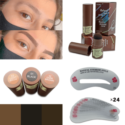 BROWSTAMP-TR, Set per la modellazione delle sopracciglia con stencil e pigmento - Image 3