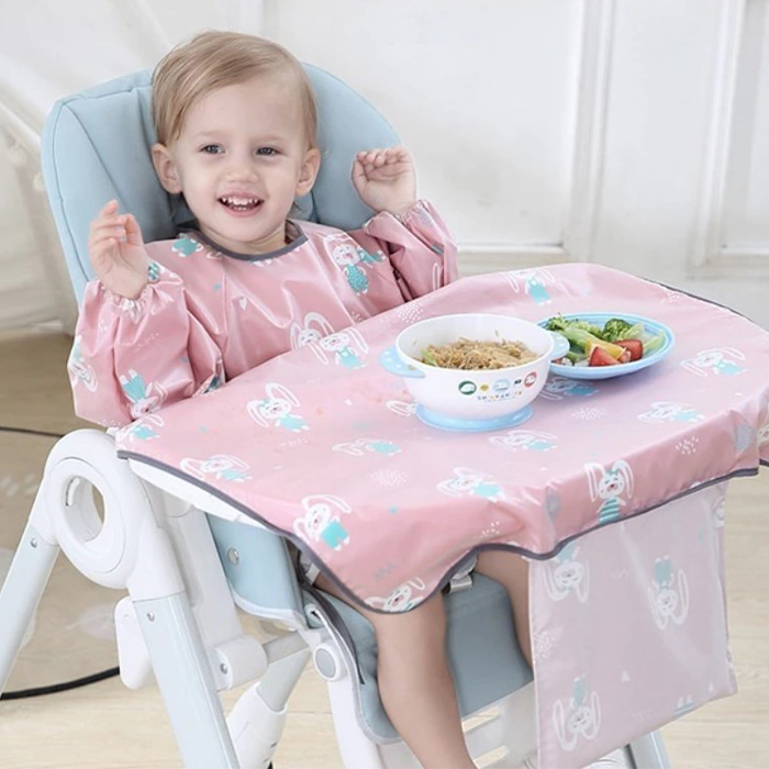 BabySleeve, bavaglino impermeabile con maniche per proteggere dalle macchie - Image 2