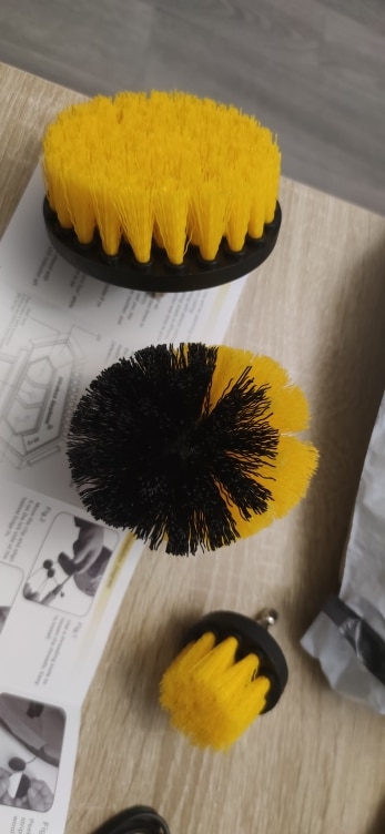 BrushDrill, Set di spazzole per la pulizia - 3 diversi accessori per trapano elettrico - Image 10