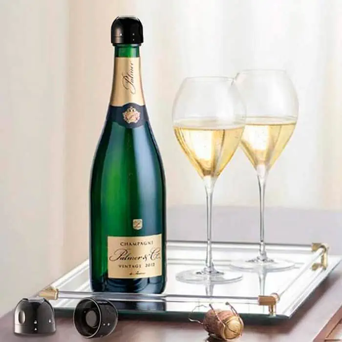 Preserva la freschezza del tuo vino o champagne con questo tappo compatto.
