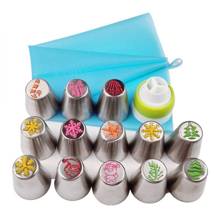 ChrismatNozzles, set per decorazioni festive di torte e altri dolci - Image 6