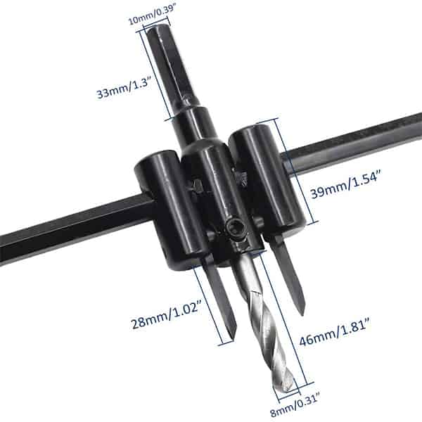 CircleCutter, taglierina circolare regolabile (diametro di taglio da 30 a 120 mm) - Image 3