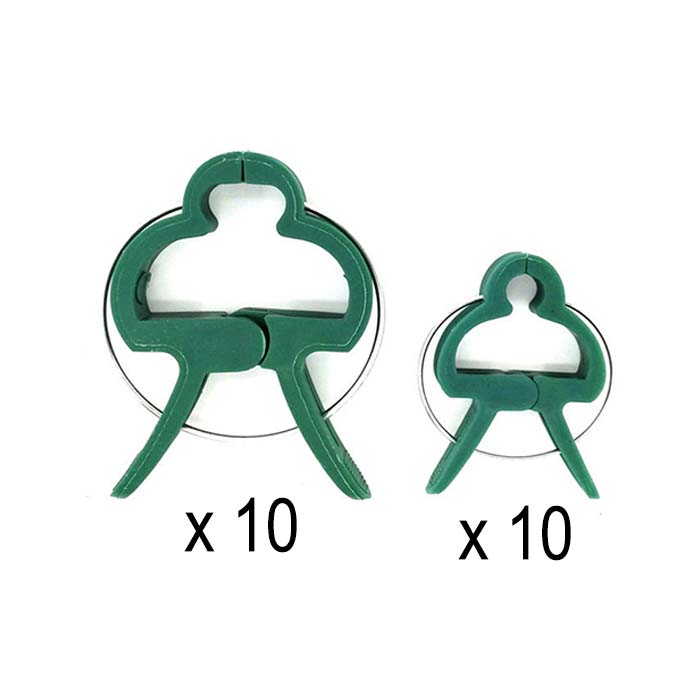 ClampsGarden, morsetti utili e durevoli per una varietà di piante da esterno e da interno (20 pz.) - Image 1