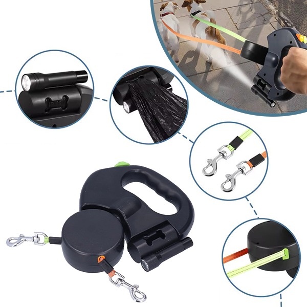 DDR-TST, Guinzaglio doppio per cani FlexiPaws - Image 12