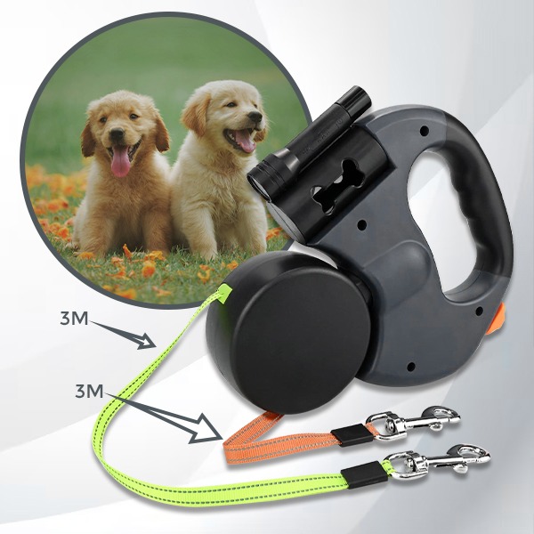 DDR-TST, Guinzaglio doppio per cani FlexiPaws - Image 9