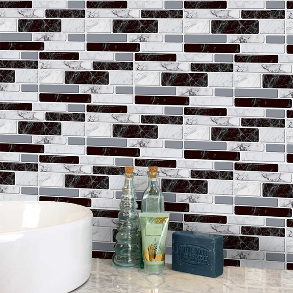 DecorWallpaper, adesivi murali tridimensionali a imitazione di piastrelle (12 pz.) - Image 7