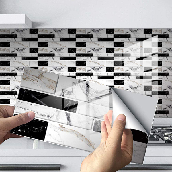 Sfondi 3D in finte piastrelle