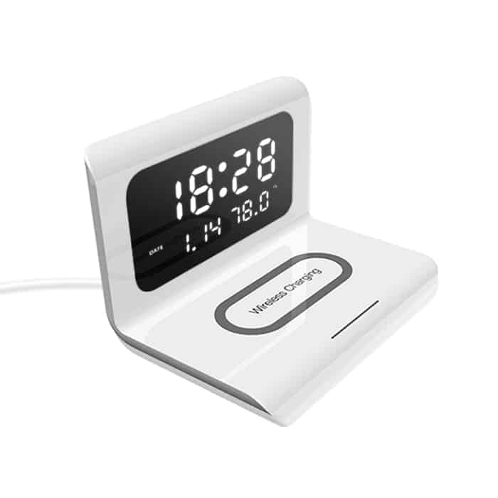 DigitalStation, stazione di ricarica con 4 funzioni: sveglia, calendario, termometro e ricarica wireless - Image 1
