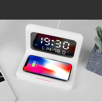 DigitalStation, stazione di ricarica con 4 funzioni: sveglia, calendario, termometro e ricarica wireless - Image 10
