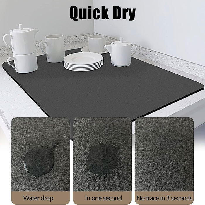 DishDry, il tappetino di drenaggio ad asciugatura rapida - Image 5