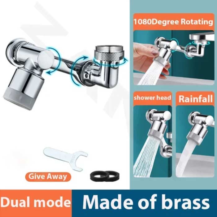 DualFaucet, un attacco per rubinetto che può essere ruotato di 1080° e dispone di 2 modalità di uscita dell'acqua - Image 1
