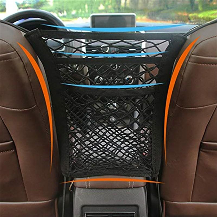 Le tasche spaziose sono ideali per organizzare le cose in macchina. Conserverai in sicurezza tutto, telefono, bottiglie d'acqua e anche la tua borsa!