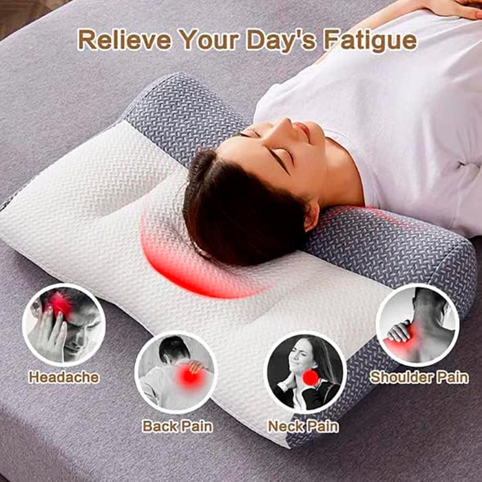 Il cuscino si adatta alla tua testa e al collo e segue le linee naturali del tuo corpo, offrendo eccellente comfort e relax.