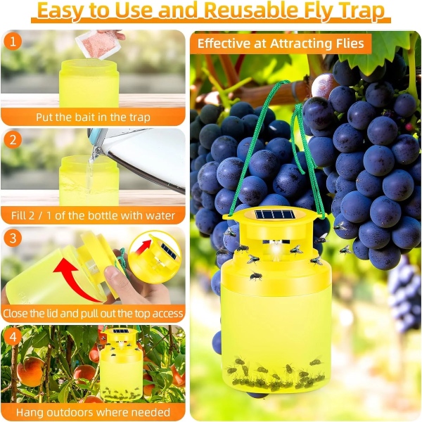 FLYREP, Trappola appesa riutilizzabile per mosche - Image 11