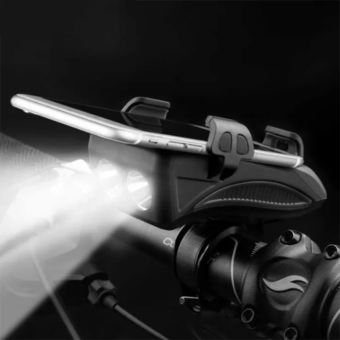 FastBike, una luce per bicicletta, stazione di ricarica, supporto per telefono e campanello tutto in uno - Image 3