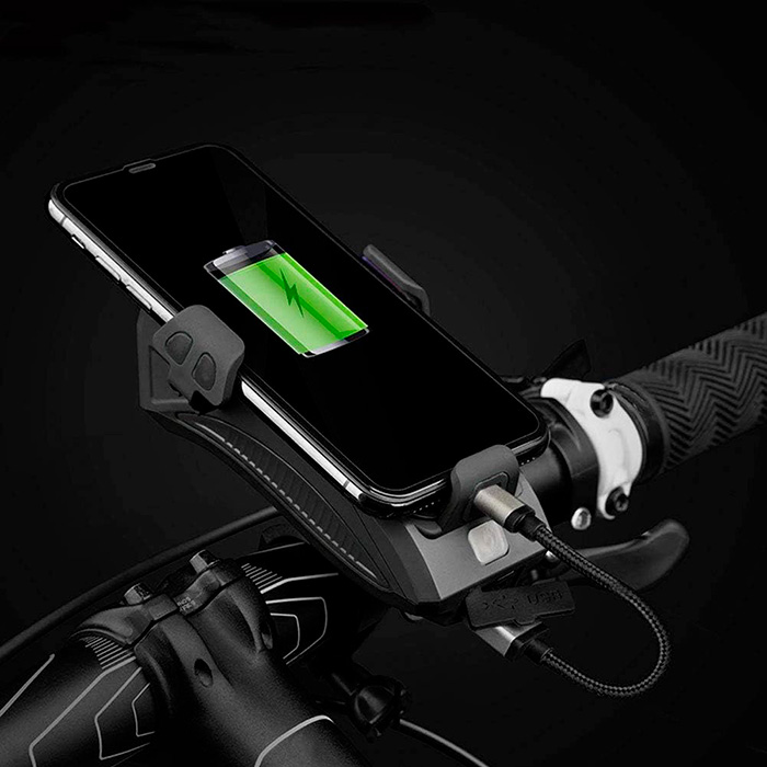 FastBike, una luce per bicicletta, stazione di ricarica, supporto per telefono e campanello tutto in uno - Image 4