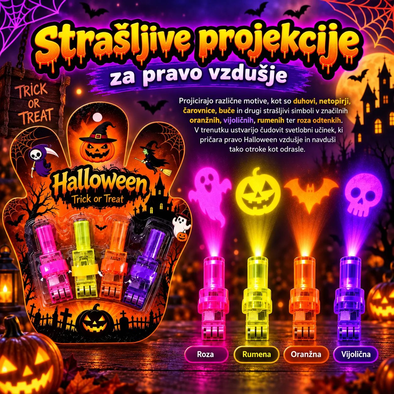 Proiettori LED da dito – Halloween, FingerLights - Image 3