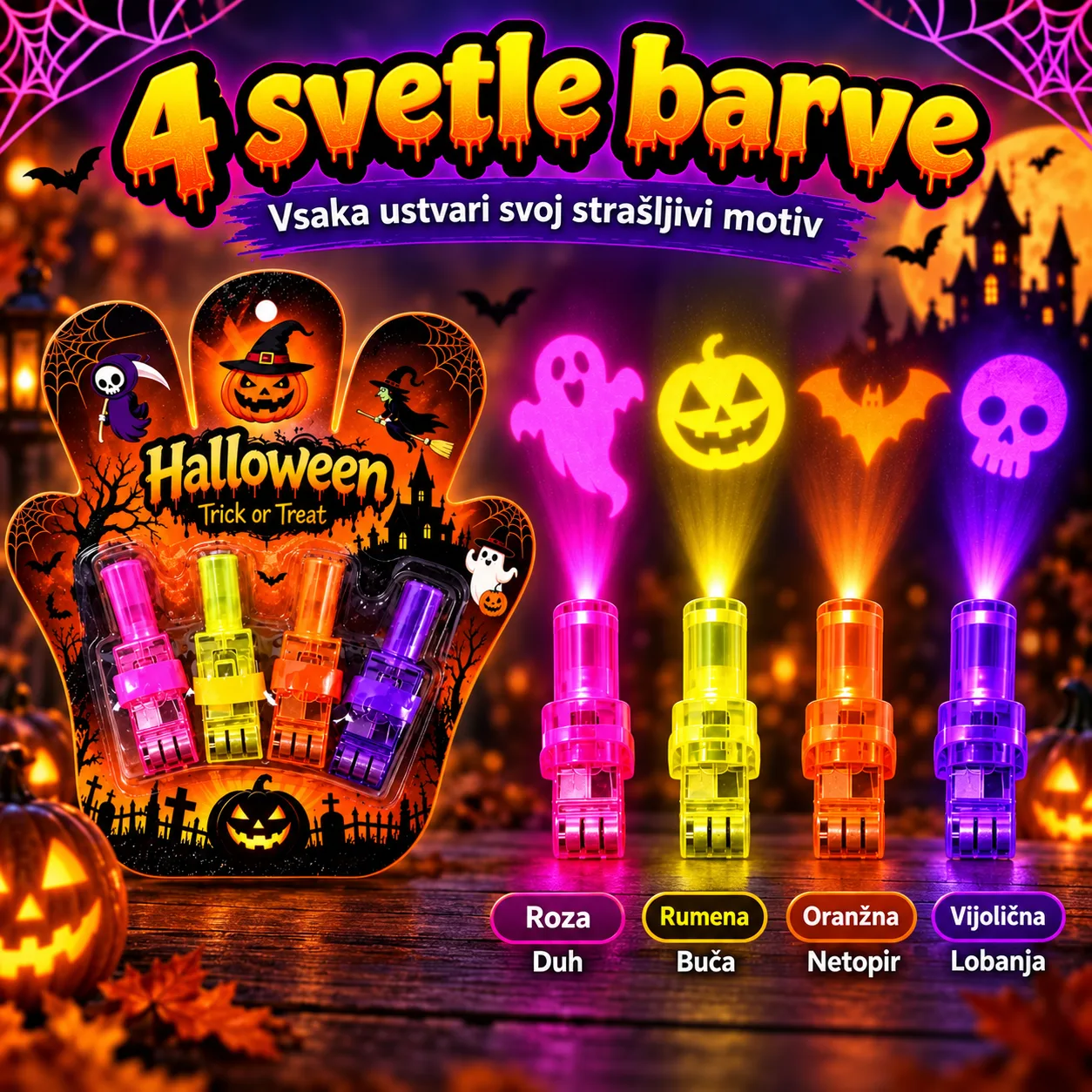 Proiettori LED da dito – Halloween, FingerLights - Image 6