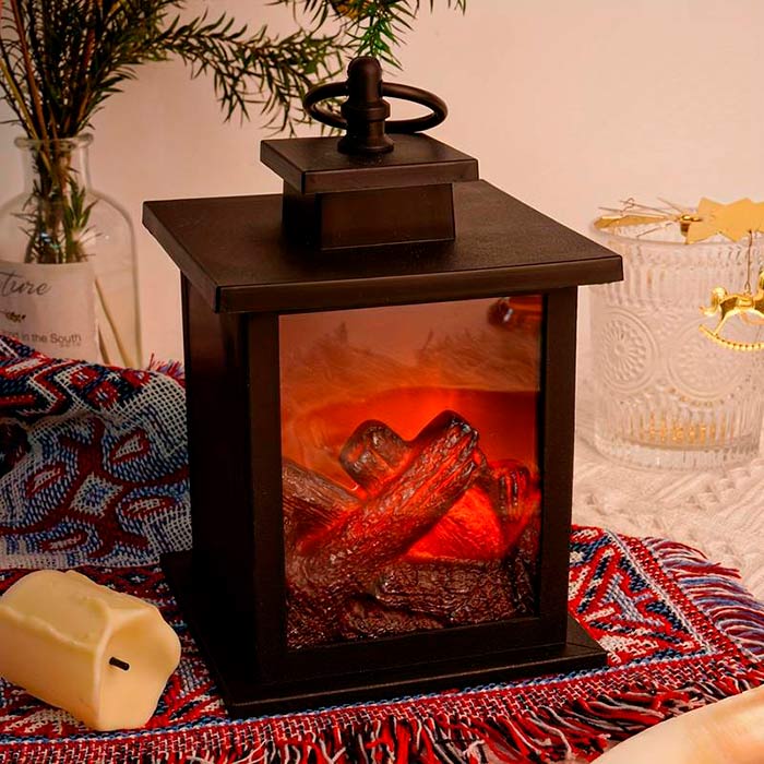 FireLantern, una lampada decorativa con l'aspetto di un camino e un fuoco virtuale - Image 5