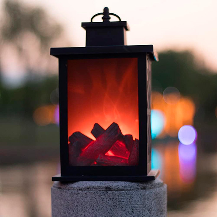 FireLantern, una lampada decorativa con l'aspetto di un camino e un fuoco virtuale - Image 8