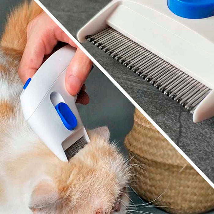 La rimozione delle pulci non è mai stata così facile: spazzola il tuo animale domestico con il pettine elettrico e rimuovi quelle fastidiose pulci!