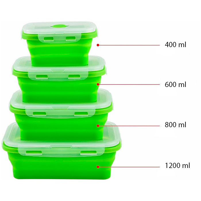 FlexiSet, set di contenitori per alimenti (4 pezzi) - Image 2