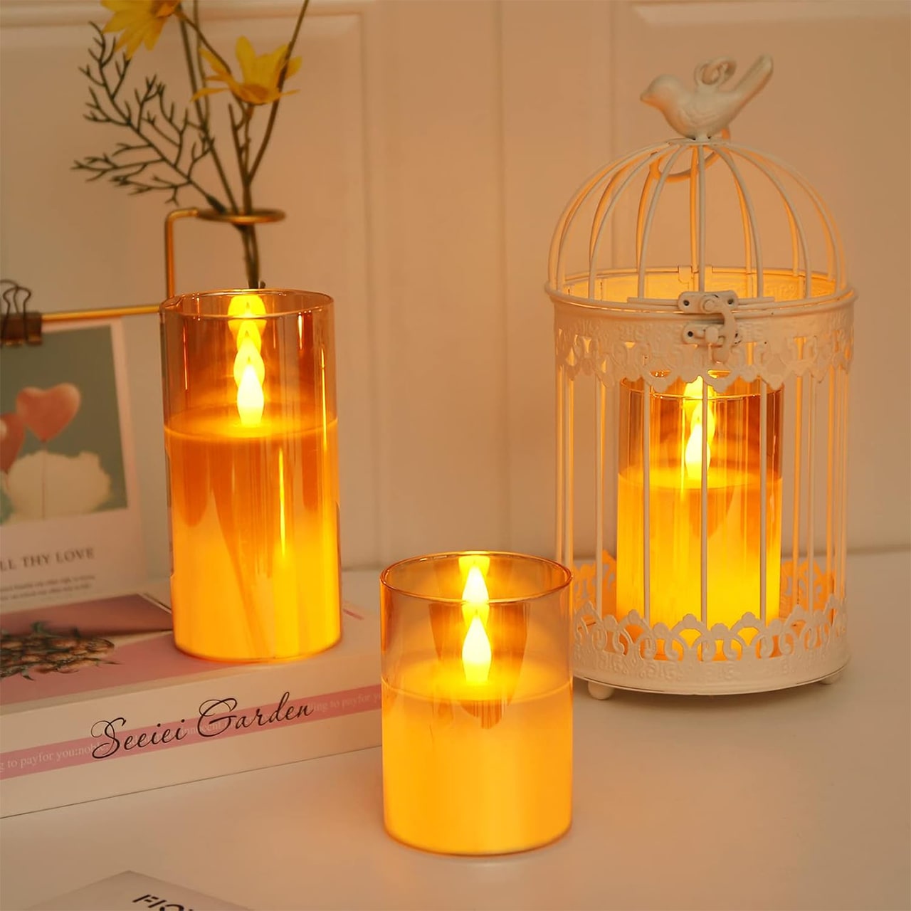 FlickCandles, set di eleganti candele decorative (3 pezzi) - Image 1
