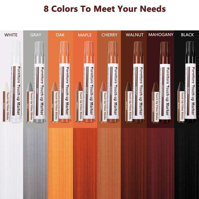FurnitureMarkers, kit per la riparazione di graffi e rigature - Image 2