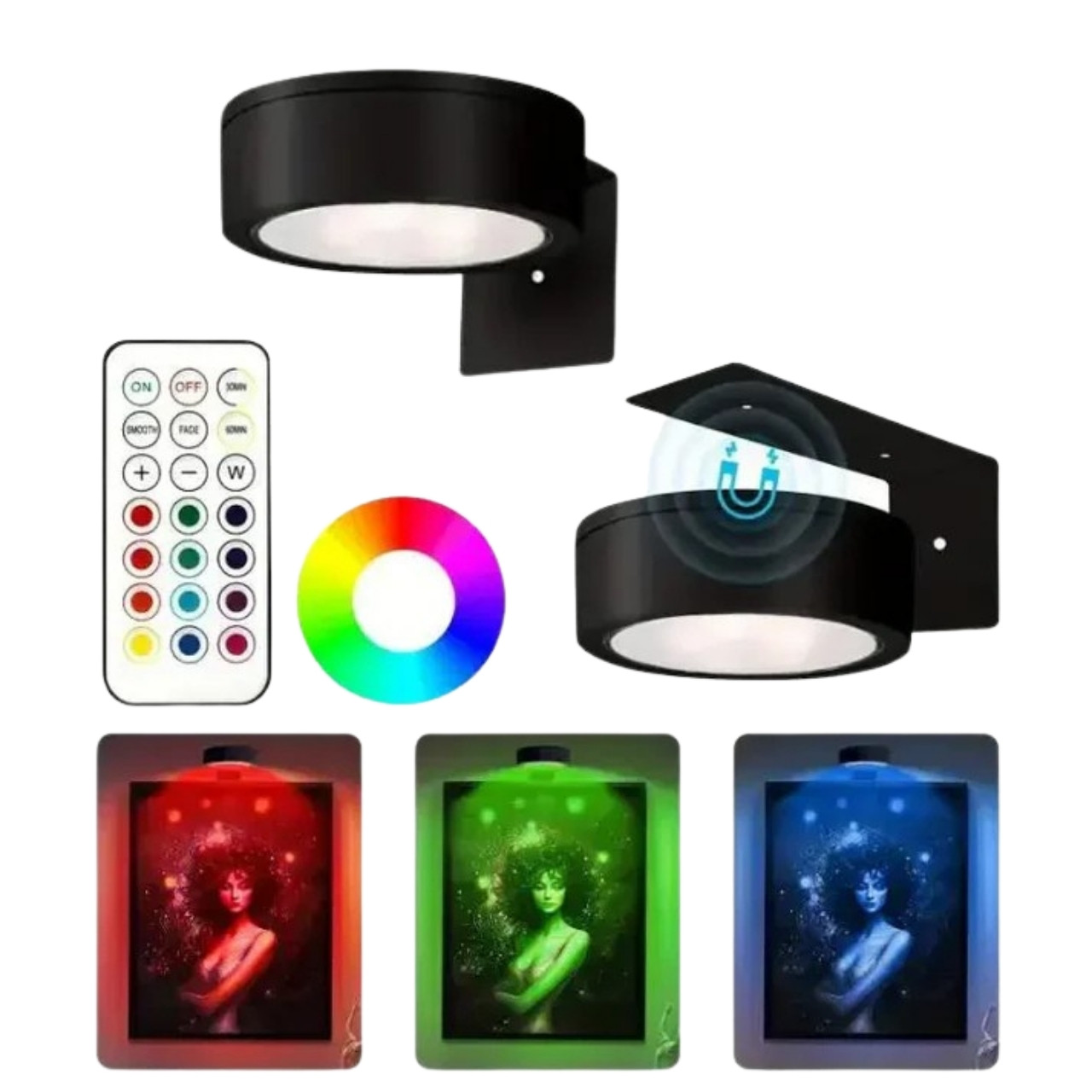GalleryGlow, Illuminatore Magnetico a LED per Immagini (2 pezzi) - Image 2