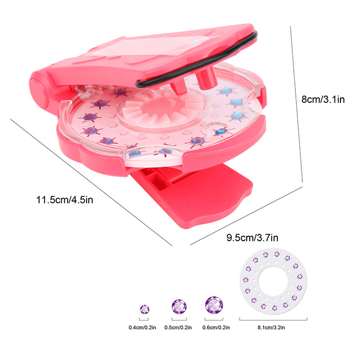 GemsKit, applicatore di perline per capelli e 12 set di perline in diversi colori e forme - Image 2