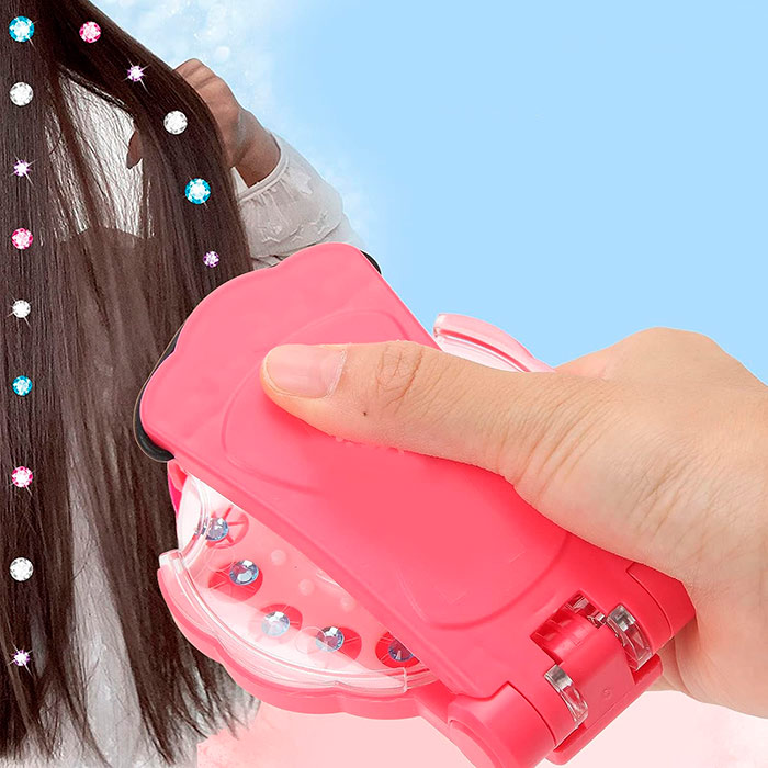 GemsKit, applicatore di perline per capelli e 12 set di perline in diversi colori e forme - Image 6