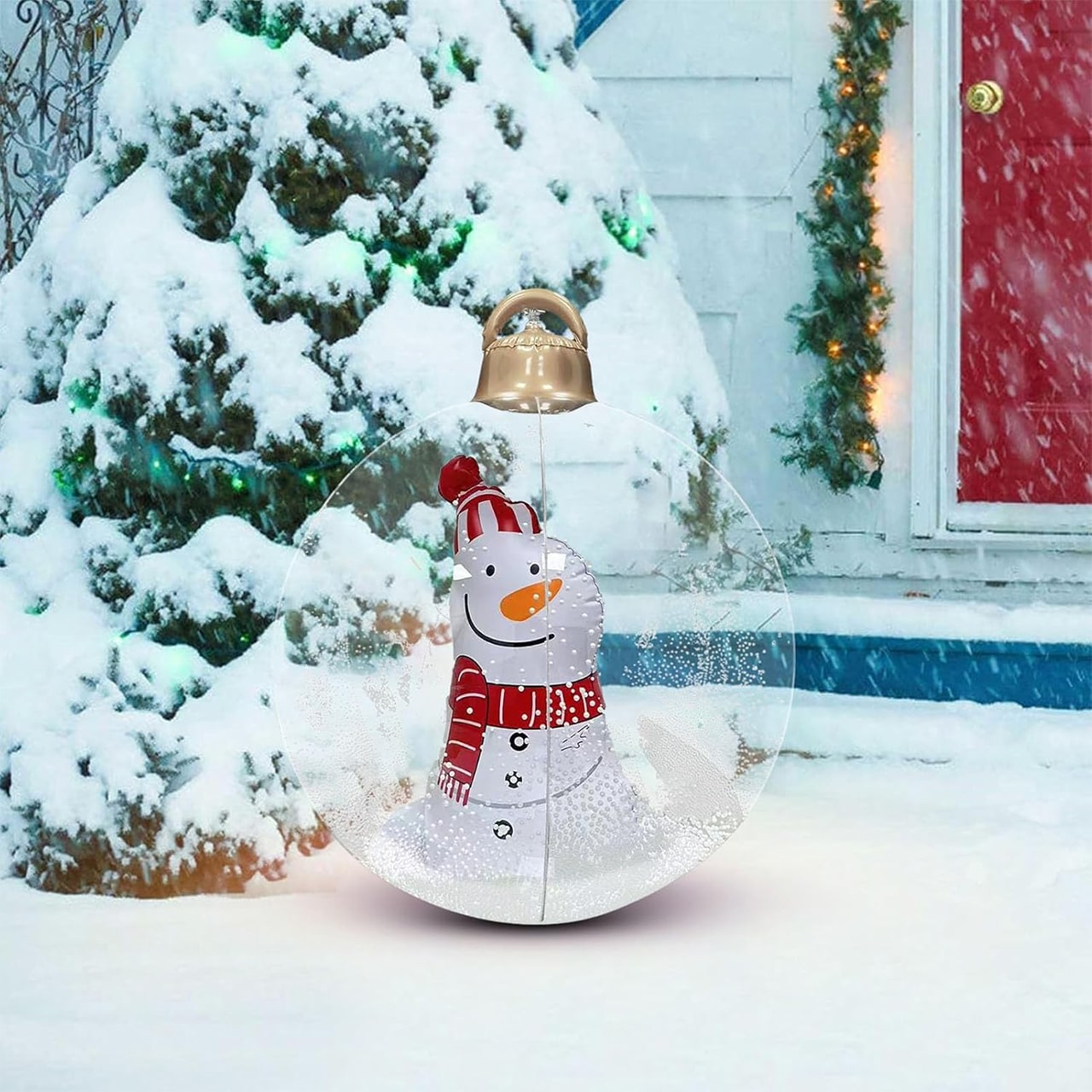 GlowySnowy, pallone di Natale con motivo di pupazzo di neve e luce - Image 2