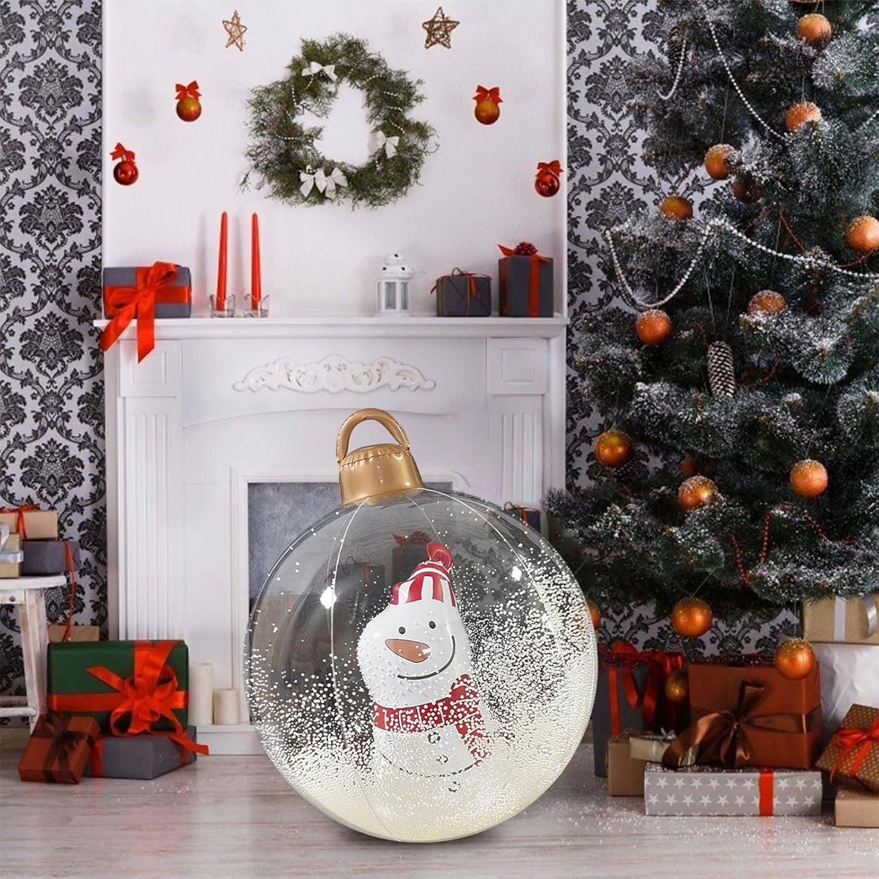 GlowySnowy, pallone di Natale con motivo di pupazzo di neve e luce - Image 4