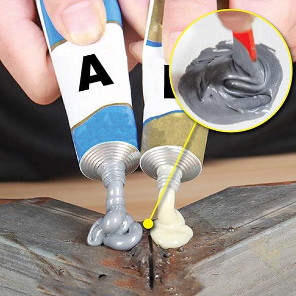 GlueStar, colla adesiva per saldatura a freddo bicomponente per riparazioni facili (2 flaconi) - Image 2