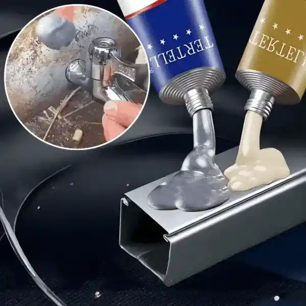 GlueStar, colla adesiva per saldatura a freddo bicomponente per riparazioni facili (2 flaconi) - Image 1