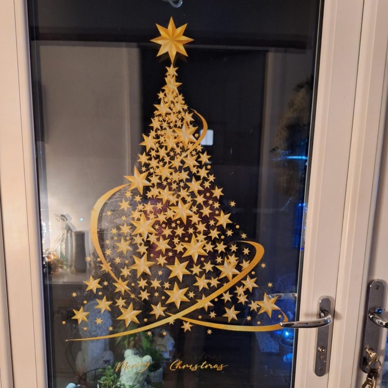 GoldenTree, adesivi per finestre di Natale in oro (2 pezzi) - Image 3