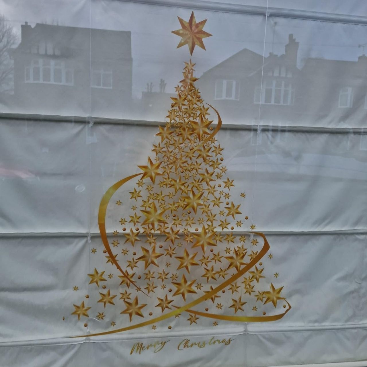 GoldenTree, adesivi per finestre di Natale in oro (2 pezzi) - Image 5
