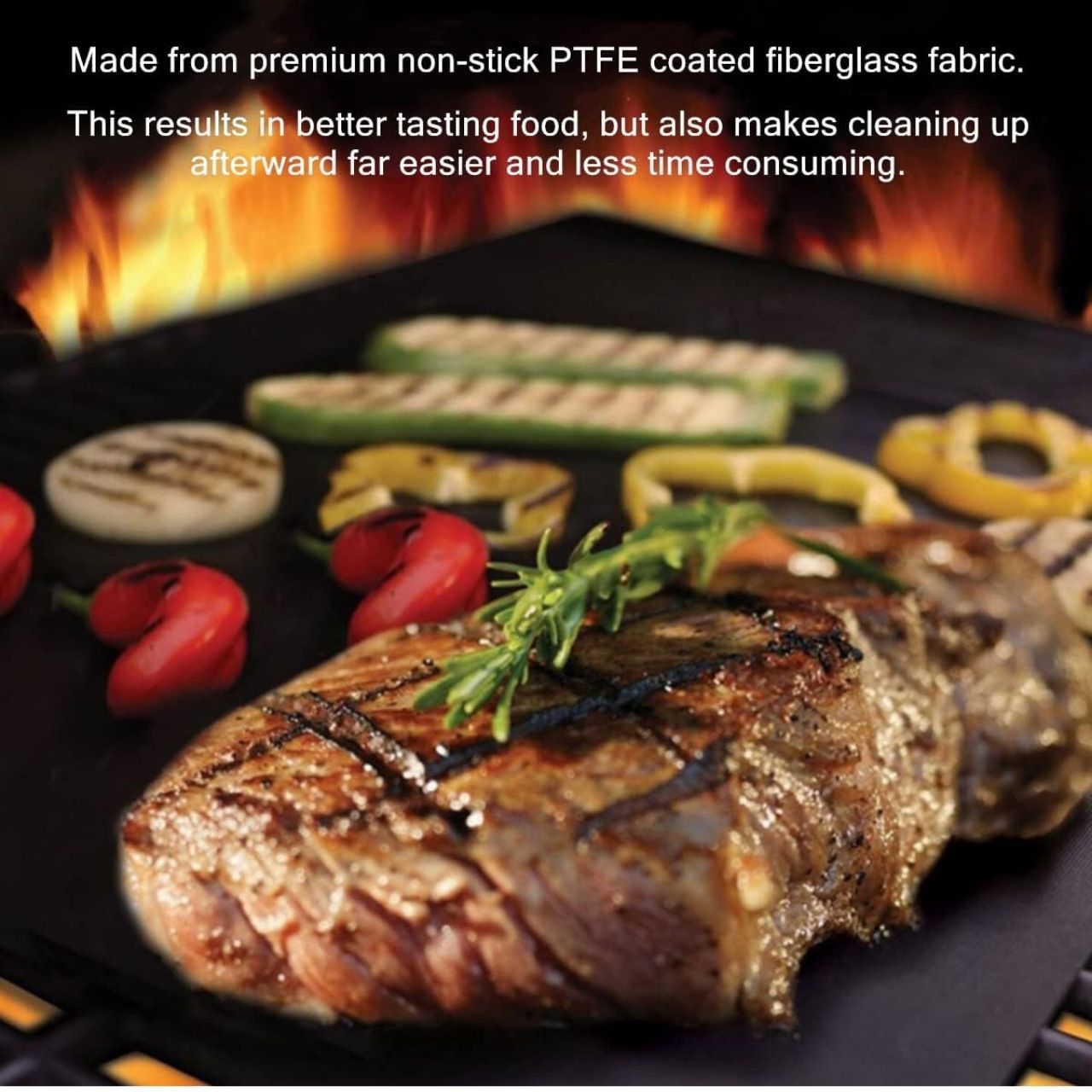 <ul><li>GrillBundle, set di tappetini per griglia (5 pezzi) e spazzola per la pulizia della griglia</li></ul> - Image 7