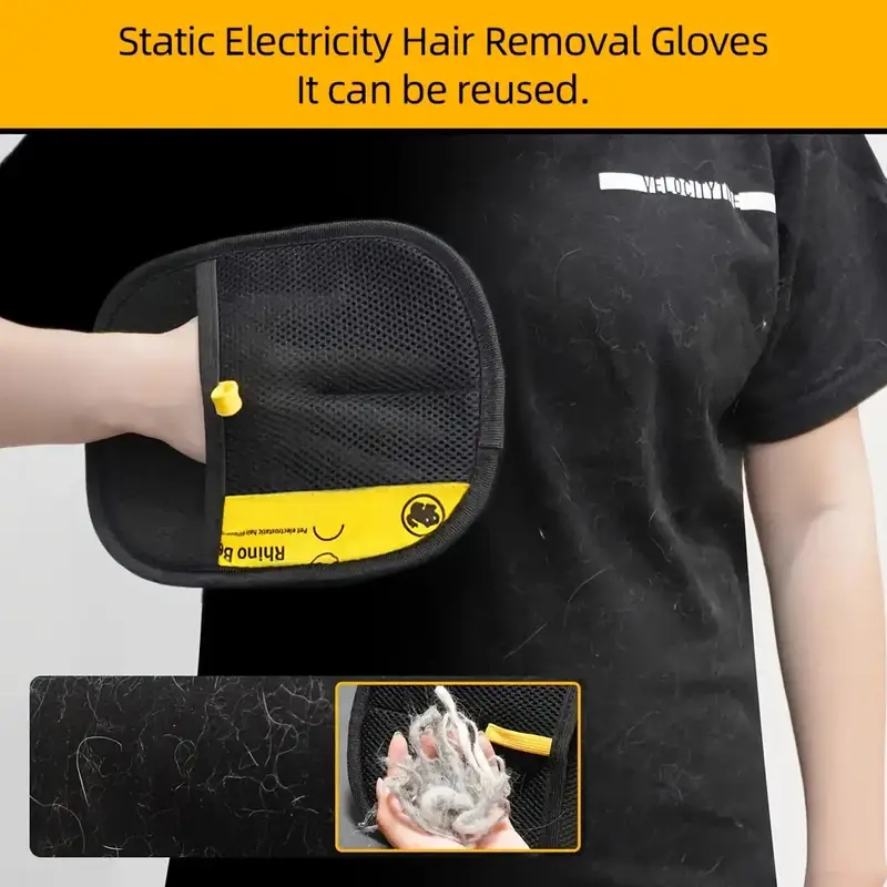 GroomyGlove, guanto per la toelettatura degli animali a doppia faccia - Image 10