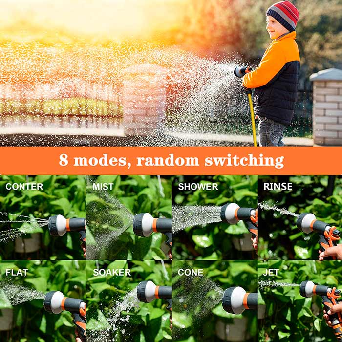 HoseSpray, set con ugello per tubo da giardino, connettore per tubo e pistola per innaffiare - Image 3