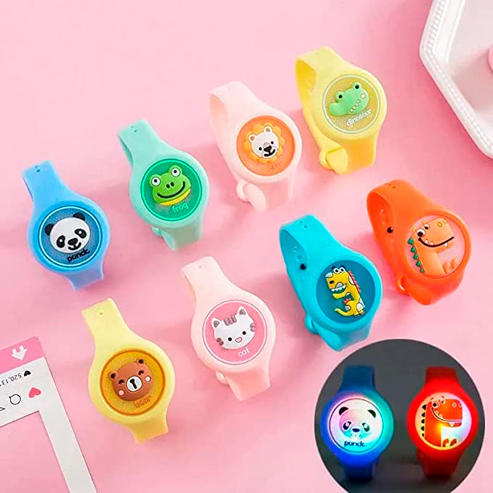 Il braccialetto KidProtect è realizzato in silicone ipoallergenico e contiene oli essenziali sicuri che respingono le zanzare!