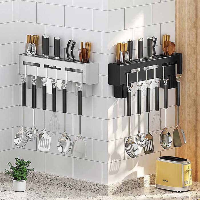 L'organizer da cucina a parete risolve la mancanza di spazio nella tua cucina