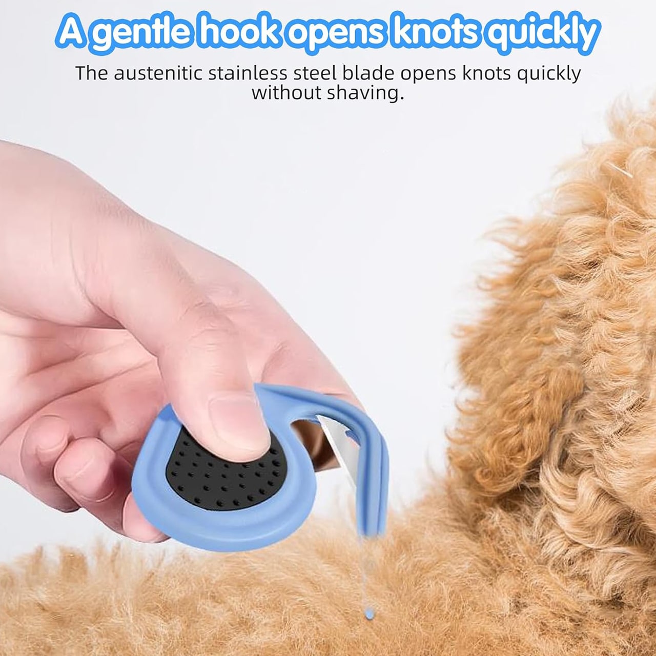 KnotBundle, tagliapeli per animali domestici (1+1 GRATIS) e spazzola DUO per rimuovere i peli degli animali domestici - Image 3