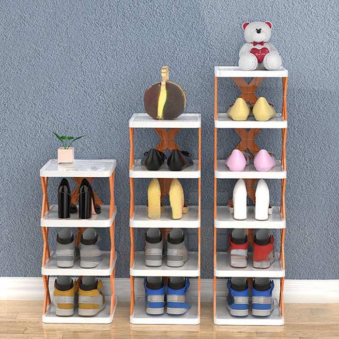 Ampia gamma di utilizzi: lo scaffale per scarpe può essere utilizzato anche per riporre altre cose come fiori, scatole di stoccaggio, giocattoli, decorazioni, ecc.
