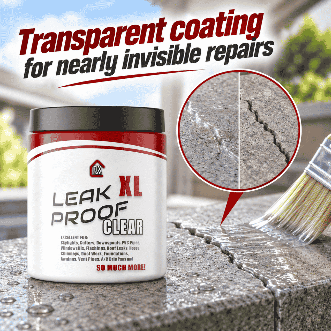 Rivestimento trasparente per sigillare le crepe, LeakProof - Image 5