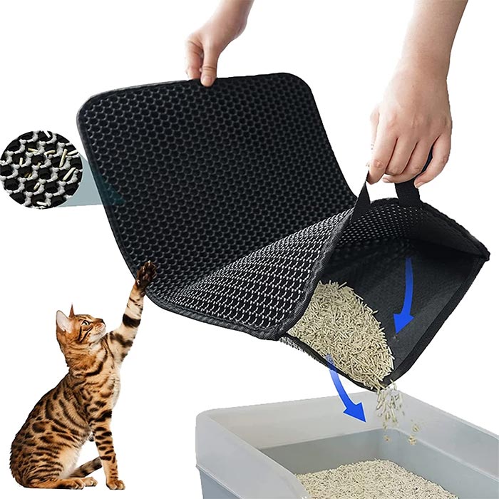 LitterMat, tappetino per lettiera per gatti che cattura la sabbia - Image 1